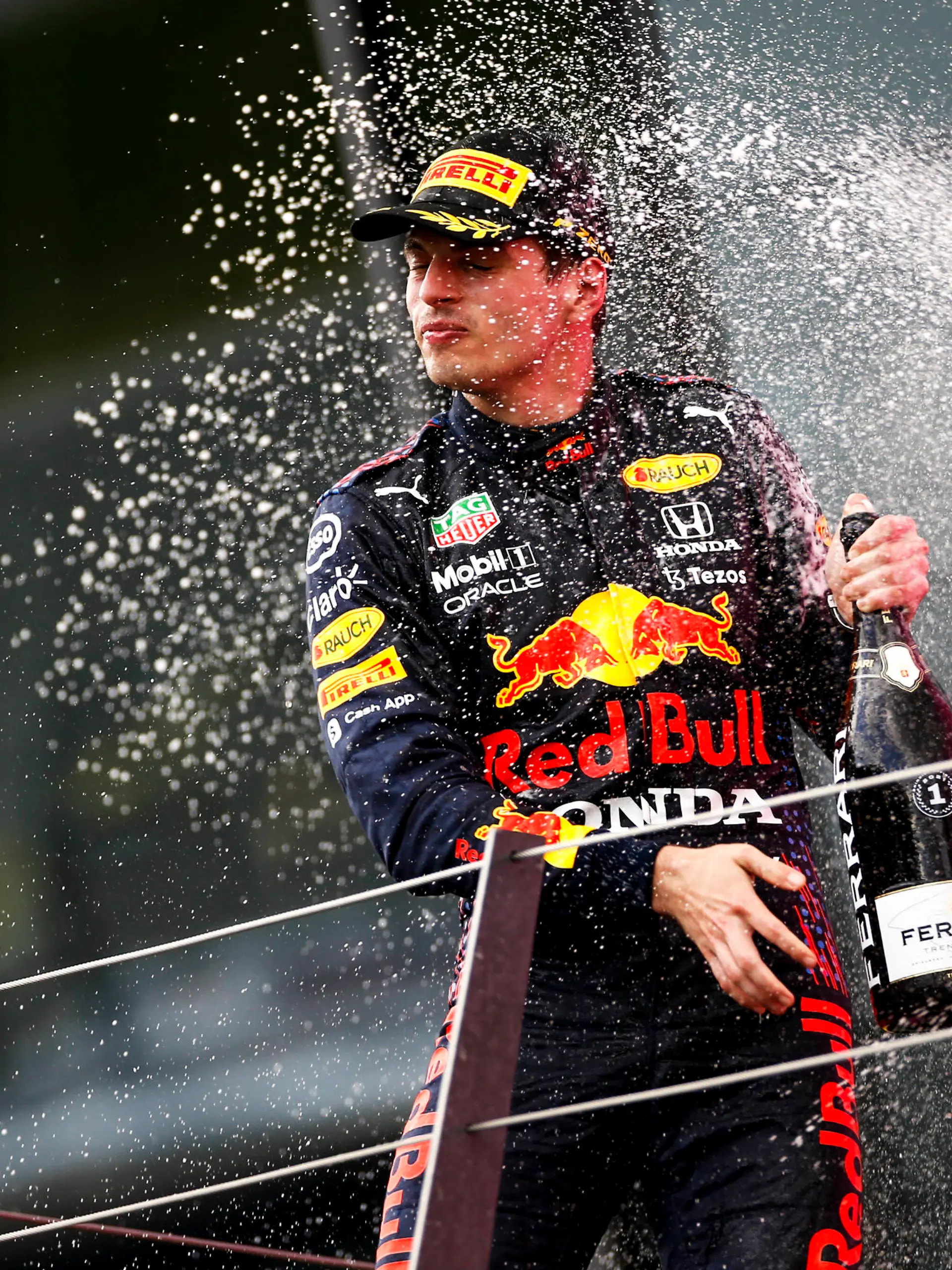  VERSTAPPEN Max ned, Red Bull Racing Honda RB16B, portrait podium during the Formula 1 Grosser Preis Der Steiermark 2021, 2021 Styrian Grand Prix, 8th round of the 2021 FIA Formula One World Championship, WM, Weltmeisterschaft from June 25 to 27, 2021 on the Red Bull Ring, in Spielberg, Austria - FORMULE 1 : Grand prix de Styrie - Course - Spielberg - 27/06/2021 DPPI/Panoramic PUBLICATIONxNOTxINxFRAxITAxBEL