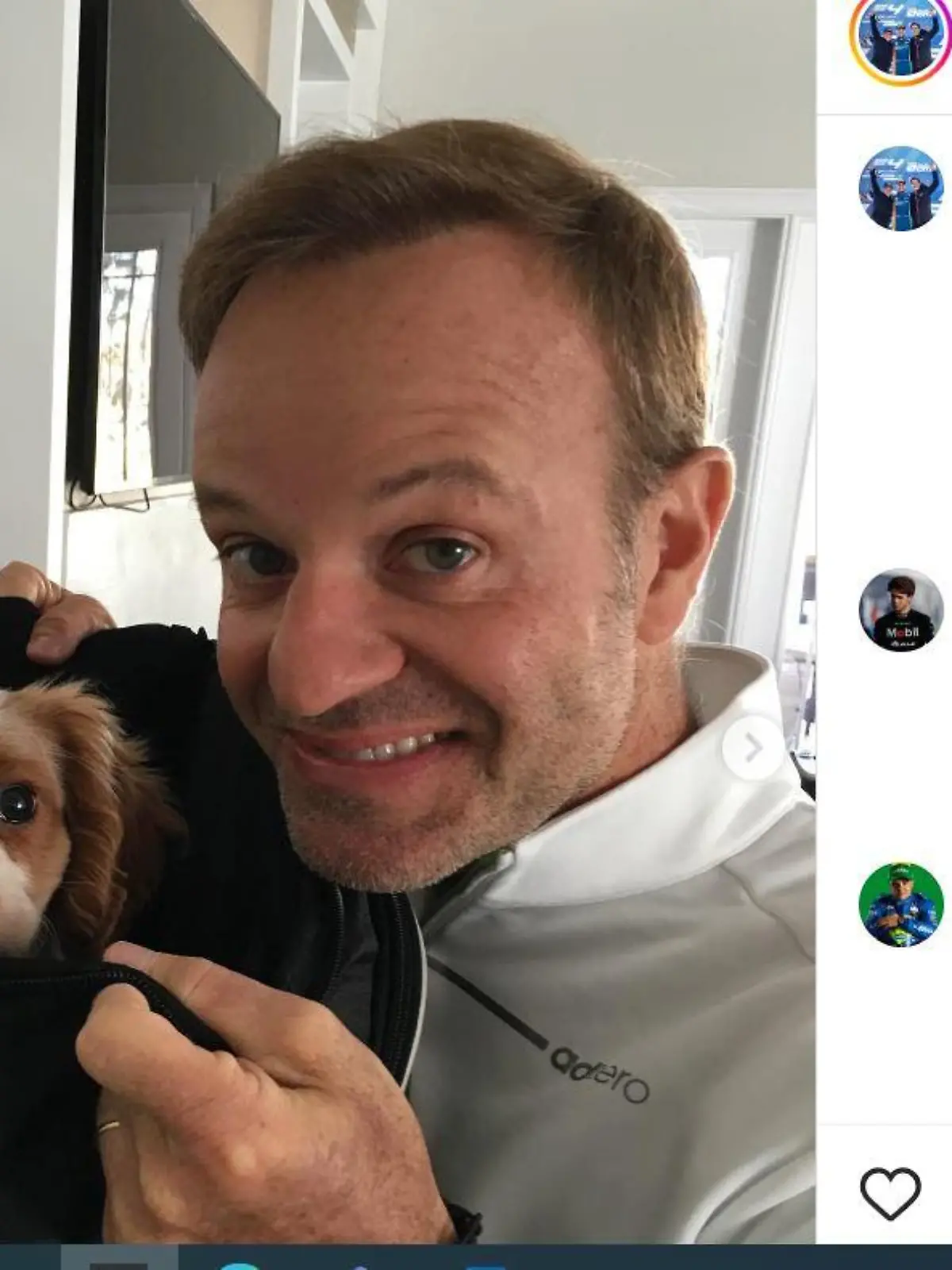 Rubens Barrichello trauert um seinen Hund Speedy