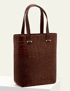 Juliet Shopper - Mahagoni, Krokodiloptik