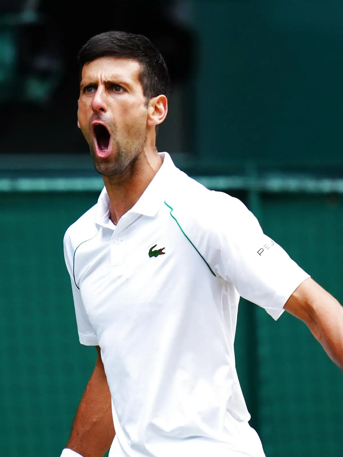  Mandatory Credit: Photo by Javier Garcia/Shutterstock 12204578fc Novak Djokovic celebrates during the Gentlemen s Singles final Wimbledon Tennis Championships, Day 13, The All England Lawn Tennis and Croquet Club, London, UK - 11 Jul 2021 Wimbledon Tennis Championships, Day 13, The All England Lawn Tennis and Croquet Club, London, UK - 11 Jul 2021 PUBLICATIONxINxGERxSUIxAUTXHUNxGRExMLTxCYPxROMxBULxUAExKSAxONLY Copyright: xJavierxGarcia/Shutterstockx 12204578fc