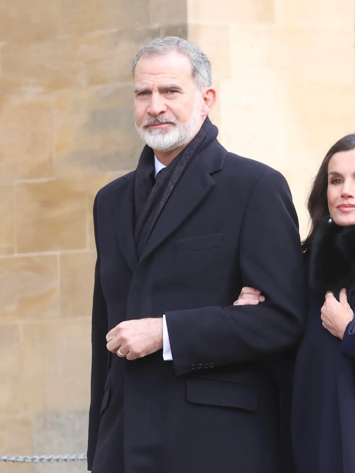 27-02-2024 England King Felipe VI and Queen Letizia arriving at a thanksgiving service for the life of King Constantine of Greece, at St George Chapel, in Windsor Castle, Berkshire, UK. No Spain c PPE/Thorton Windsor England PUBLICATIONxINxGERxSUIxAUTxONLY Copyright: xPPEx