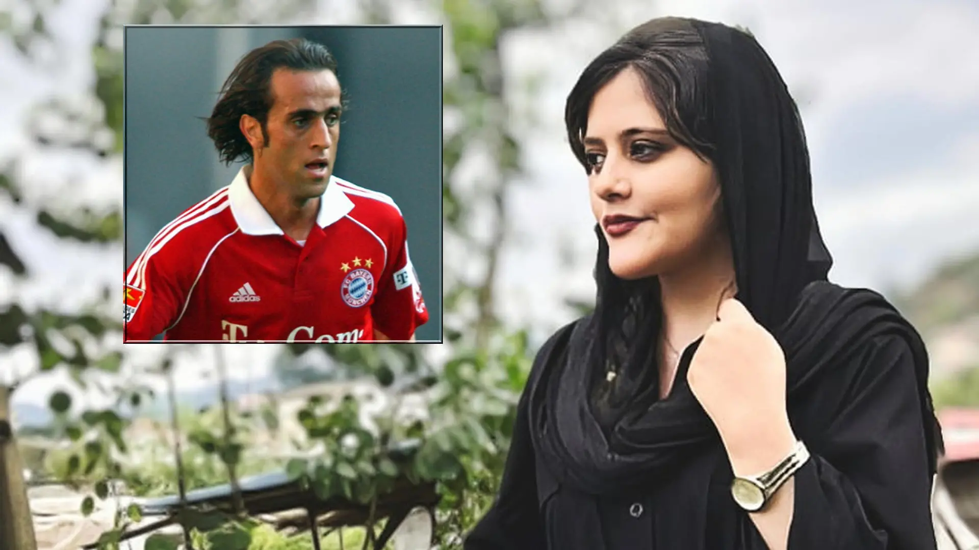 Ali Karimi (kleines Foto), Mahsa Amini