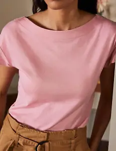 T-Shirt mit U-Boot-Ausschnitt