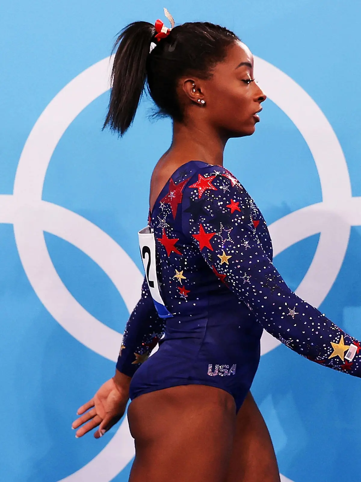 210725 -- TOKYO, July 25, 2021 -- Simone Biles of the United States attends the women s artistic gymnastics qualification at the Tokyo 2020 Olympic Games, Olympische Spiele, Olympia, OS in Tokyo, Japan, July 25, 2021.  TOKYO2020JAPAN-TOKYO-OLY-ARTISTIC GYMNASTICS-WOMEN S QUALIFICATION CaoxCan PUBLICATIONxNOTxINxCHN