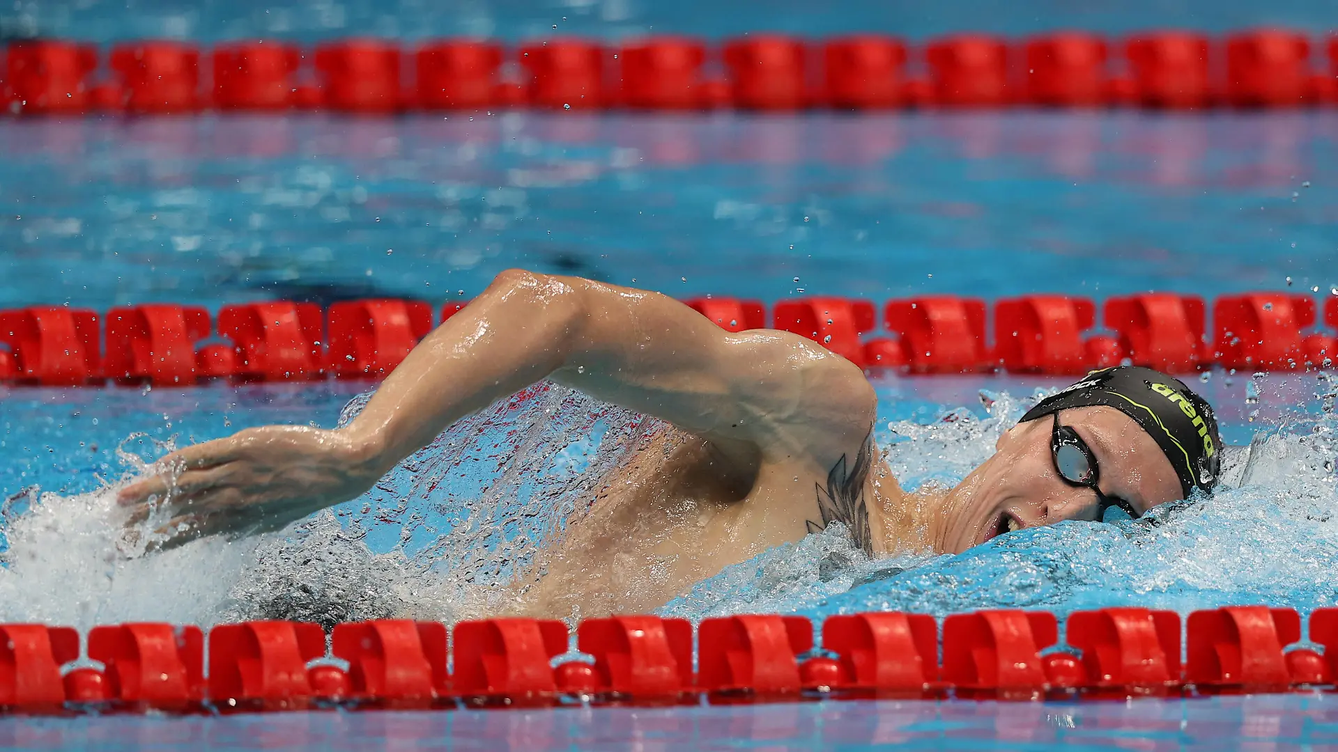 TOKYO, JAPAN - AUGUST 1, 2021: Germany s Florian Wellbrock competes to win bronze in the mens 1500m freestyle final at Tokyo Aquatics Centre during the 2020 Summer Olympic Games, Olympische Spiele, Olympia, OS Sergei Bobylev/TASS PUBLICATIONxINxGERxAUTxONLY TS10AB7C
