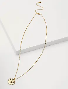 Halskette Mit Gehämmerten Scheiben - Gold