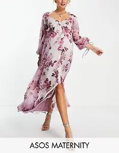 ASOS Design Maternity – Exklusives Midikleid