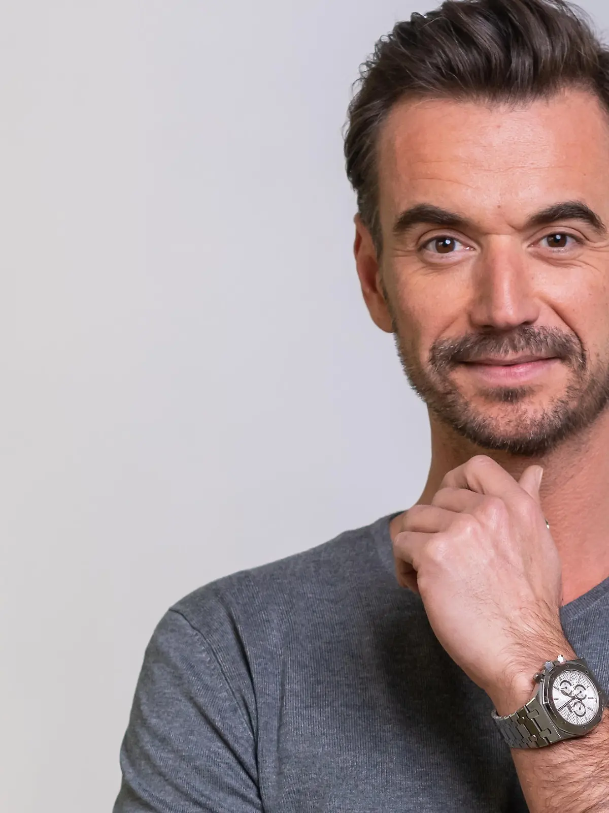 Florian Silbereisen, Moderator, Sänger und Schauspieler, aufgenommen bei einem Fototermin im Hotel Bayerischer Hof.