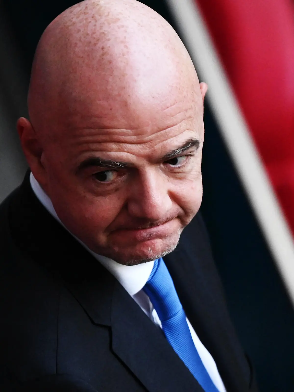 FUSSBALL Euro 2021 GRUPPE C Spiel 17 Niederlande - Oesterreich 17.06.2021 FIFA Praesident Gianni Infantino Schweiz auf der VIP Tribuene *** FOOTBALL Euro 2021 GROUP C Match 17 Netherlands Austria 17 06 2021 FIFA President Gianni Infantino Switzerland at the VIP Tribune 