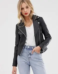 "Barney's Originals"-Jacke aus echtem Leder