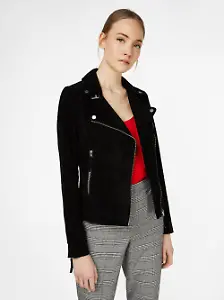Gefütterte Velourslederjacke von Freaky Nation