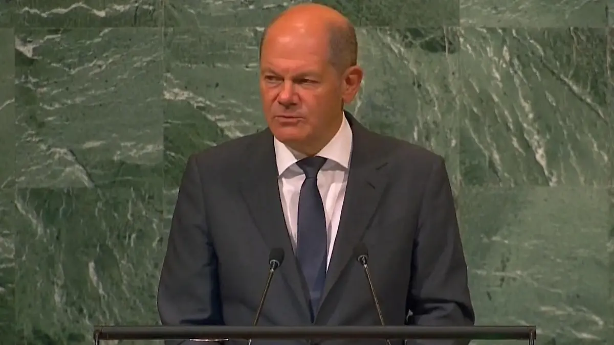 Vor allem einen Adressaten: Putin! Scholz spricht vor der UN