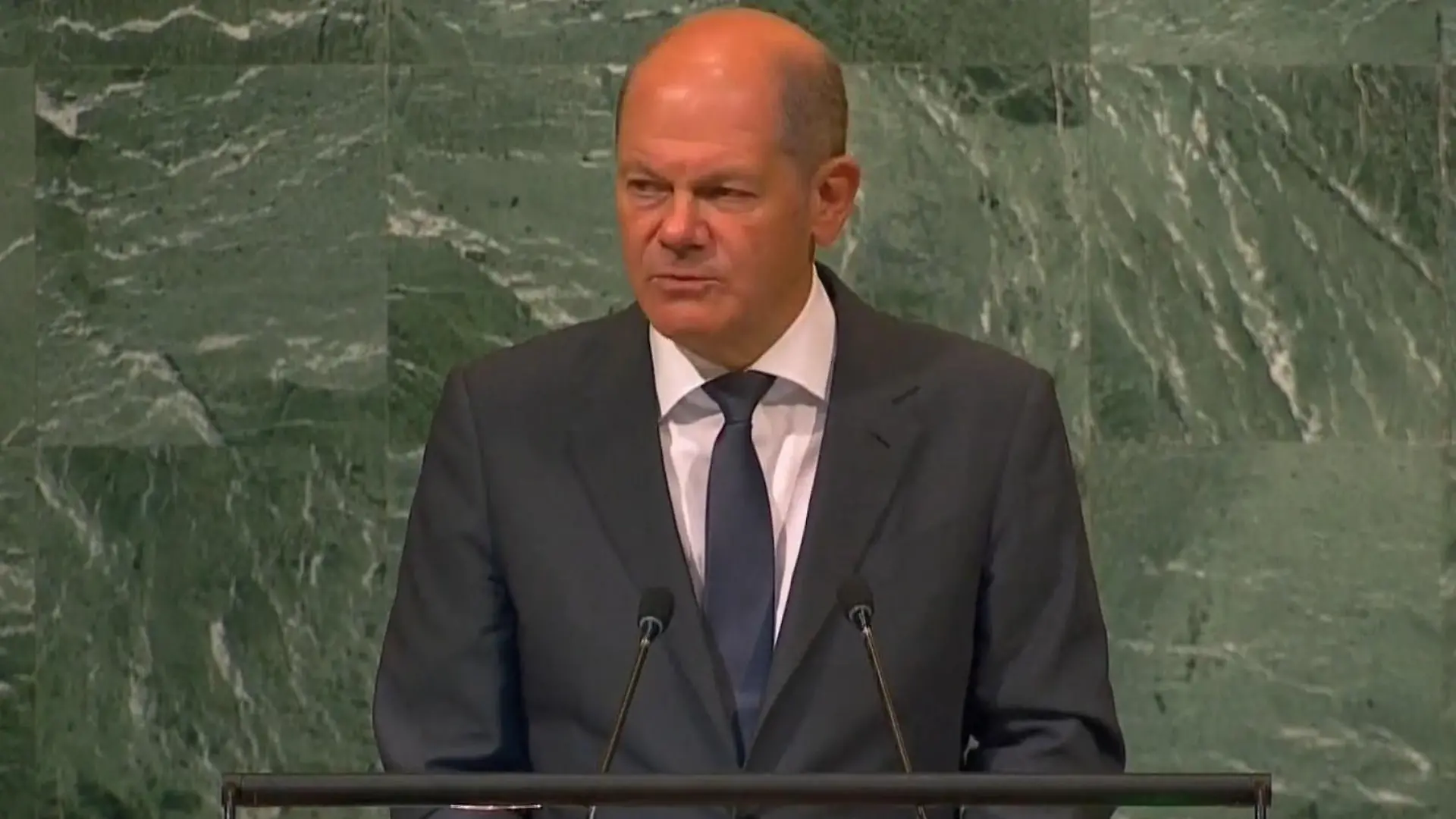 Vor allem einen Adressaten: Putin! Scholz spricht vor der UN