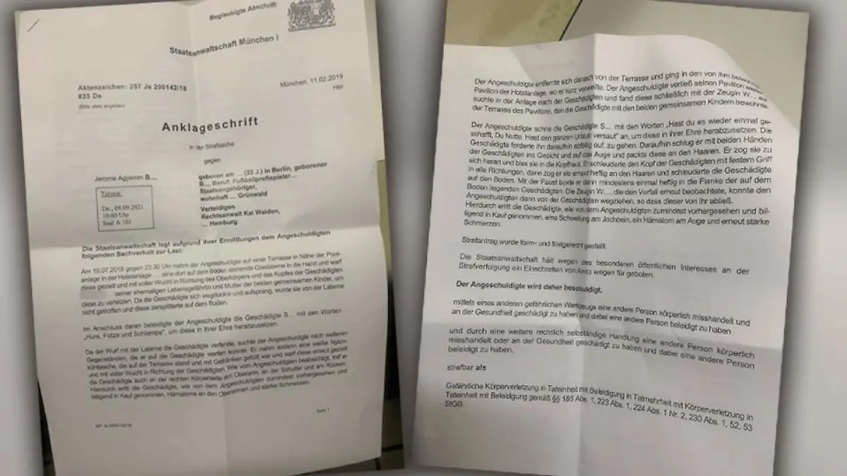 Die Anklageschrift des Amtgerichts München.