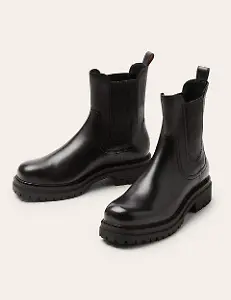Robuste Chelsea-Boots - Schwarz