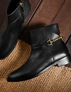Stiefeletten Mit Trense - Schwarz