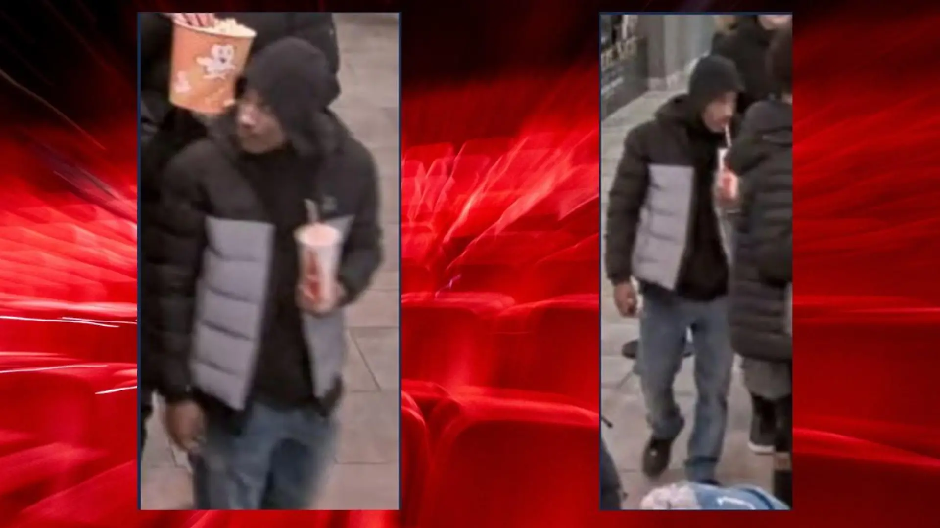 Der mutmaßliche Täter trug einen schwarze Kapuzenpullover, eine schwarz-graue Jacke sowie eine helle Hose