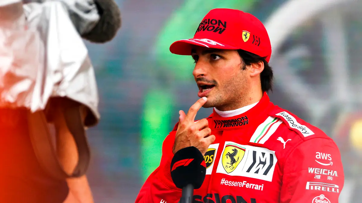 SAINZ Carlos spa, Scuderia Ferrari SF21, portrait during the Formula 1 VTB Russian Grand Prix 2021, 15th round of the 2021 FIA Formula One World Championship, WM, Weltmeisterschaft from September 24 to 26, 2021 on the Sochi Autodrom, in Sochi, Russia - Photo DPPI FORMULE 1 : Grand prix de Russie - Sotchi - 26/09/2021 DPPI/PANORAMIC PUBLICATIONxNOTxINxFRAxITAxBEL 00121032_F12021GP15RUS_JK184326 
