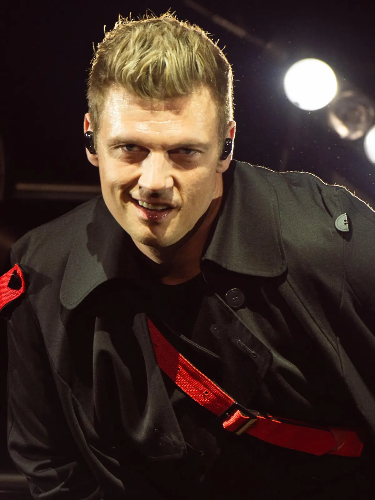 ARCHIV - 21.05.2019, Niedersachsen, Hannover: Nick Carter der Boygroup Backstreet Boys beim Auftakt der Deutschland-Tournee auf der Bühne in der TUI Arena. (zu dpa: "US-Popsänger Nick Carter zum dritten Mal Vater") Foto: Christophe Gateau/dpa +++ dpa-Bildfunk +++