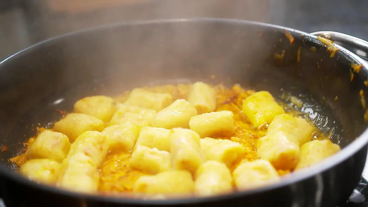 Gnocchi mal anders und zwar mit Kürbis.