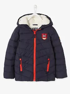 Vertbaudet Jungen Winterjacke mit Recycling-Polyester - ziegel
