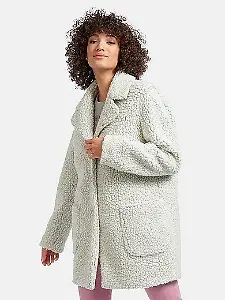 Jacke im Teddy-Look