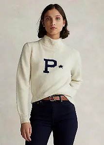 Logo-Pullover aus Wolle und Kaschmir