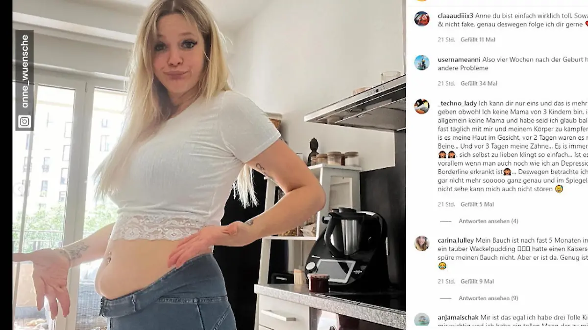 Anne Wünsche hat Figur-Frust nach Geburt "Ich hab übelst damit zu kämpfen"