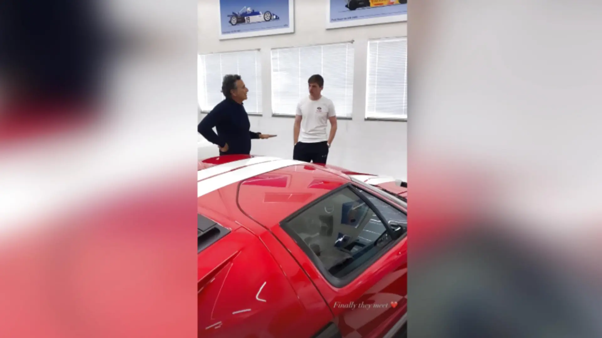Max Verstappen (re.) trifft erstmals auf Nelson Piquet.