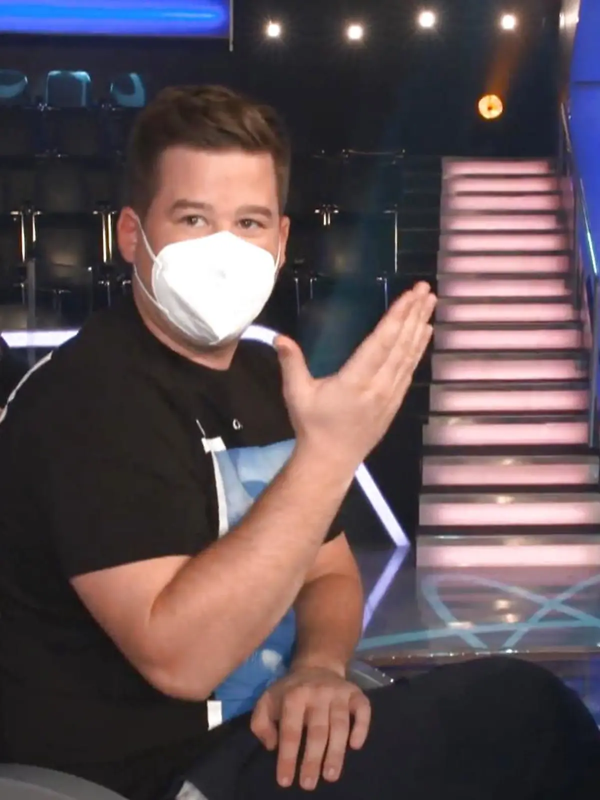 Chris Tall bei den Proben für das "Wer wird Millionär?"-Promi-Special