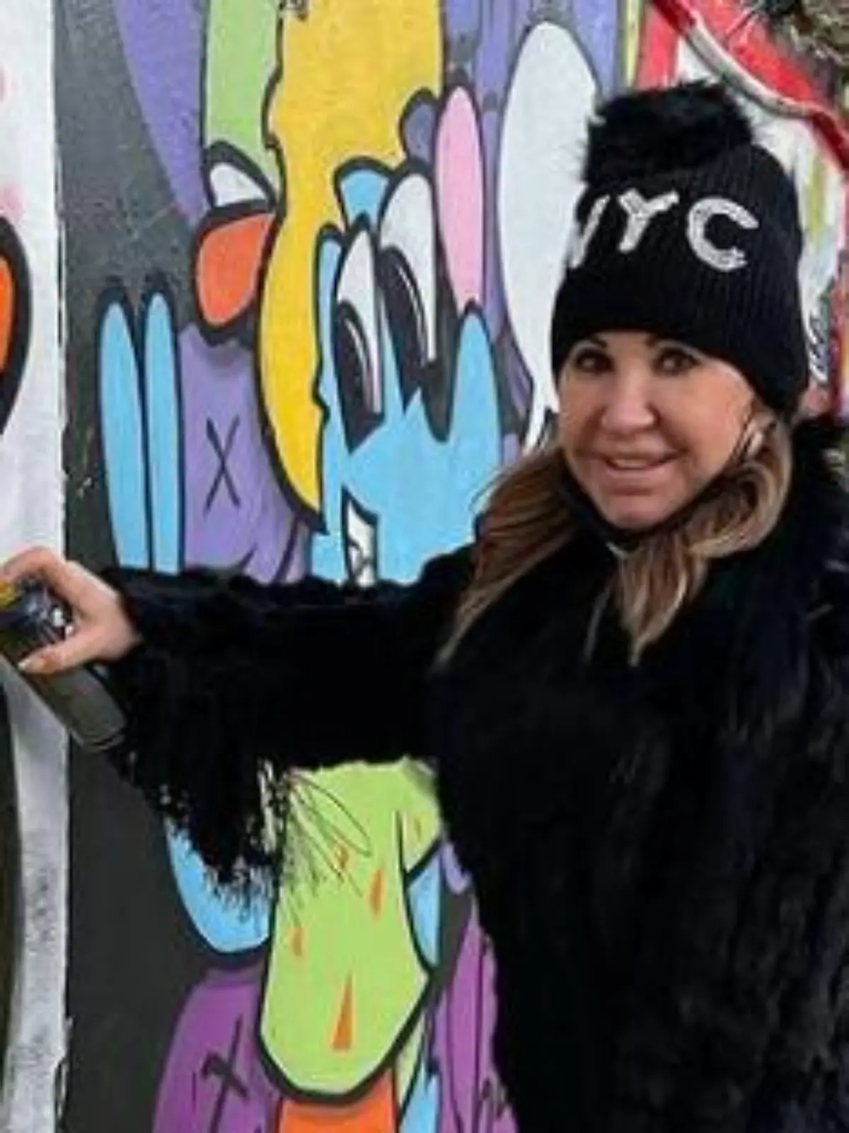 Carmen Geiss schwingt die Graffiti-Dose