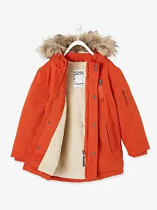 Vertbaudet Jungen Winterjacke Orange