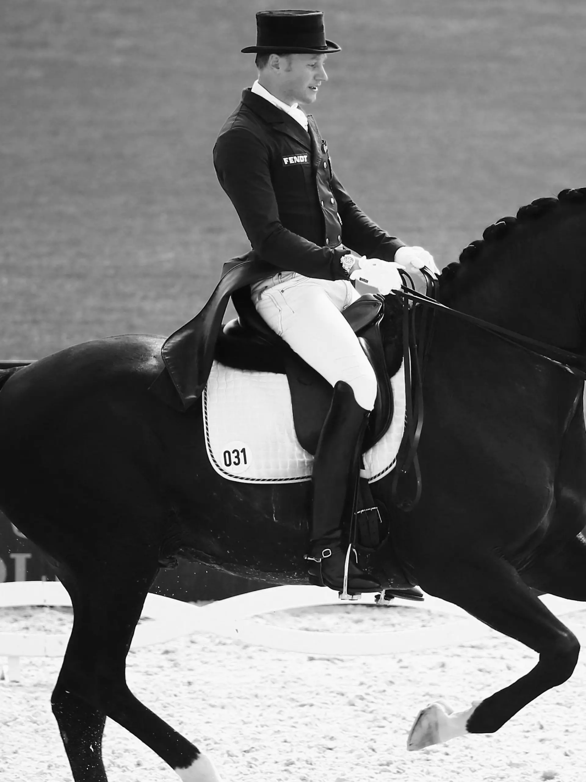 AACHEN, GERMANY - AUGUST 13:  Matthias Alexander Rath of Germany competes on his horse Totilas in the Dressage Grand Prix team final and individual qualifier competition during Day 2 of the FEI European Equestrian Championship 2015 on August 13, 2015 in Aachen, Germany.  (Photo by Alex Grimm/Bongarts/Getty Images)
