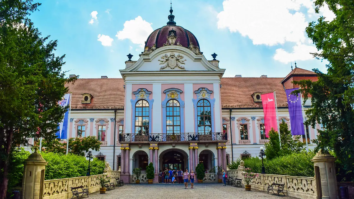 Godollo, Hungary - July 3, 2018: Royal Palace or Grassalkovich Palace.