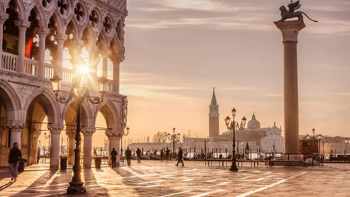 Venice is a city in northeastern Italy and the capital of the Veneto region. It is situated across a group of 118 small islands that are separated by canals.
