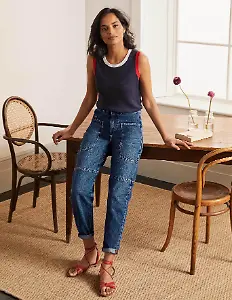 Balloon-Jeans mit großen Taschen