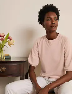 Sweatshirt mit kurzen Puffärmeln