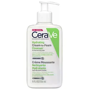 CeraVe Hydrating Cream-to-Foam Cleanser