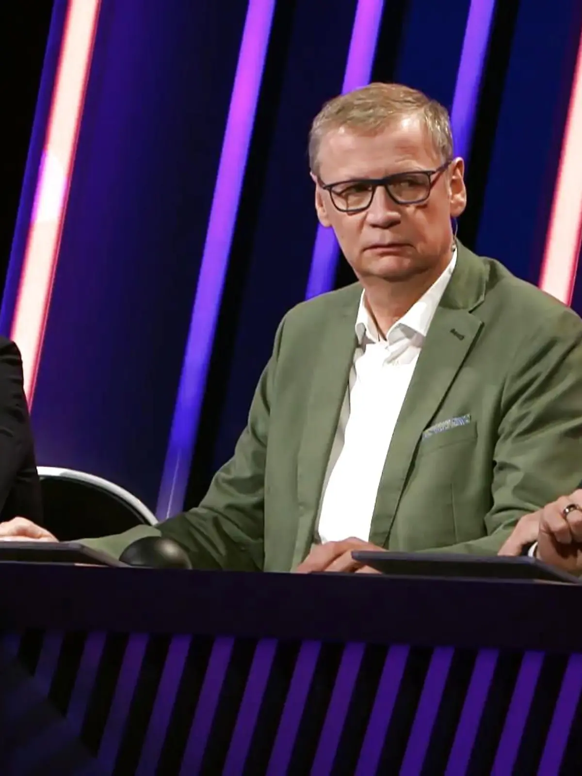 Johannes B. Kerner, Günther Jauch und Guido Cantz bilden beim "Gipfel der Quizgiganten" ein Team