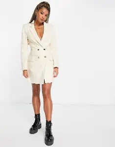 Miss Selfridge – Kariertes Blazer-Kleid