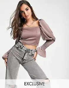 "In The Style"-Oberteil in Taupe