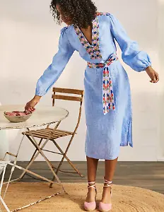 Bestickter Midi-Kaftan
