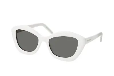 Weiße Sonnenbrille von Saint Laurent