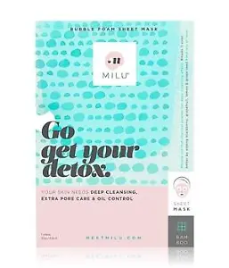 MILU  Go Get Your Detox Bubble Foam Sheet Mask