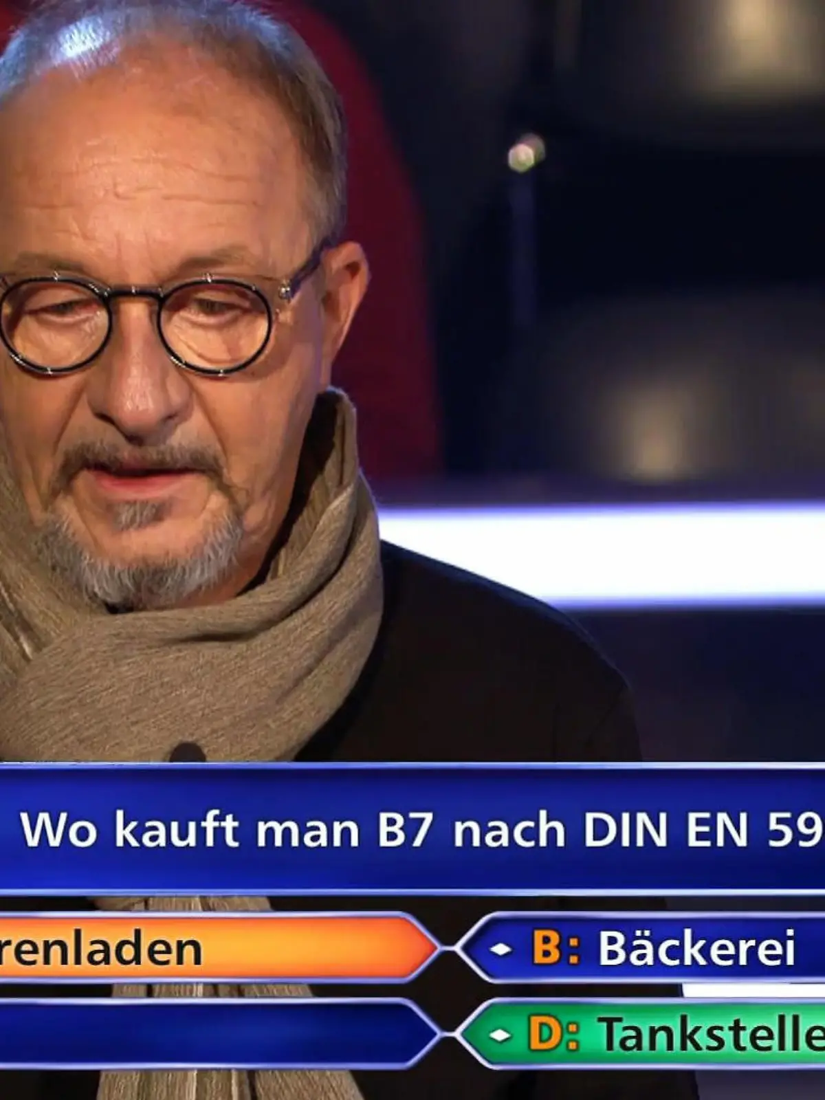 "Wer wird Millionär?"-Kandidat Hans Merten verzockt sich und fällt auf 500 Euro zurück