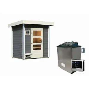 Massivholzsauna "Jorgen" mit Ofen