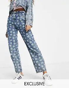 Jeans-Set mit Herzmuster