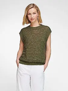 Rundhals-Pullover im Oversized-Style