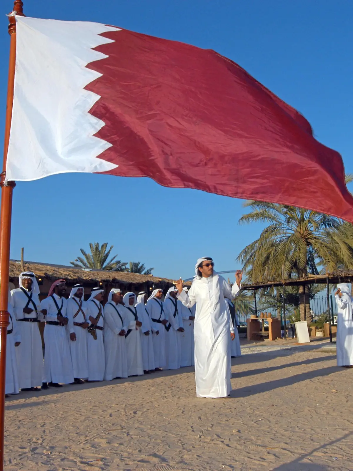  Qatari traditional dance, Doha, Qatar. PUBLICATIONxNOTxINxUAExKSAxQATxLIBxKUWxOMAxBRN Copyright: xSylviexVanxRoey/arabianEyex SV27788