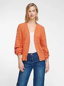 Strickjacke in Orange